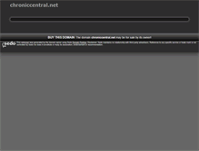 Tablet Screenshot of chroniccentral.net